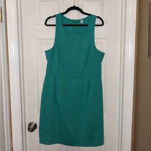 Green mini dress